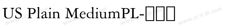 US Plain MediumPL字体转换
